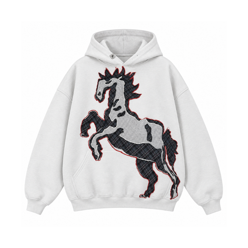Patchwork Horse Hoodie