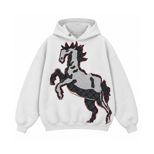 Patchwork Horse Hoodie